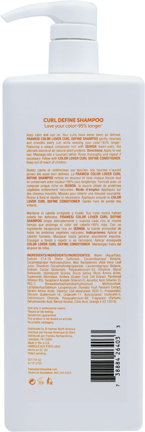Curl Define Shampoo Liter back