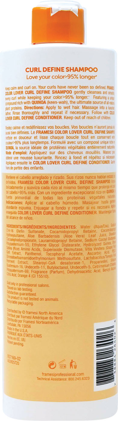 Curl Define Shampoo back