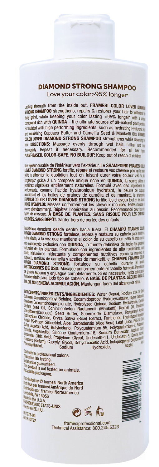 Diamond Strong shampoo back